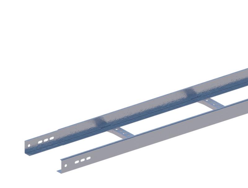 Лоток лестничный 200х50 L2000 сталь 1.5мм НЛ-20П1.87 цУТ1.5 гор. оцинк. СОЭМИ Н0111113431