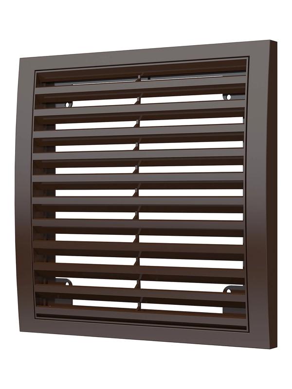 Решетка вентиляционная вытяжная наружная ASA 200х200 корич. ERA 2020РРН кор
