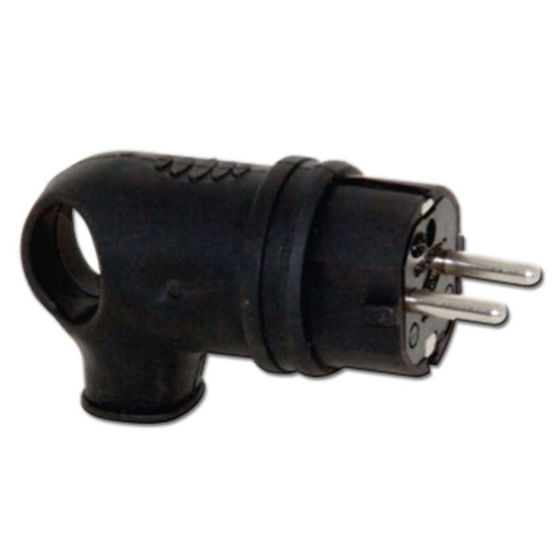 Вилка 16А IP44 2P+E каучук Т-Пласт 31.01.302.0300