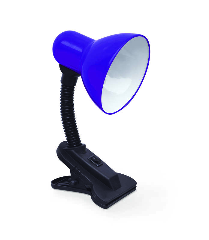 Светильник настольный СНП 01Ф 40Вт E27 230В под лампу на прищепке фиол. (мягкая уп.) IN HOME 4690612012797