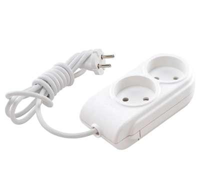 Удлинитель 2х15м без заземл. 10А IP20 защ. шторки Makel N2010091