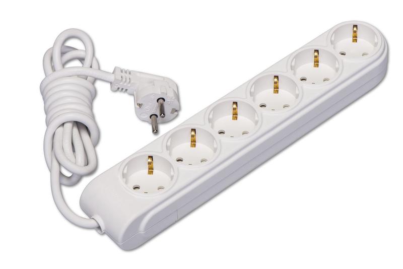 Удлинитель 6х15м с заземл. 16А IP20 ПВС 3х1.5 защ. шторки Makel N6310094