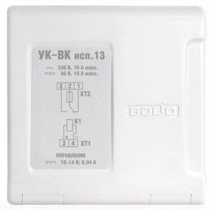 Устройство коммутационное УК-ВК (исп. 13) (усил. рел. на 1 кан.; вх. напр. 12В 40мА вых. до 250В 10А) Болид 259853