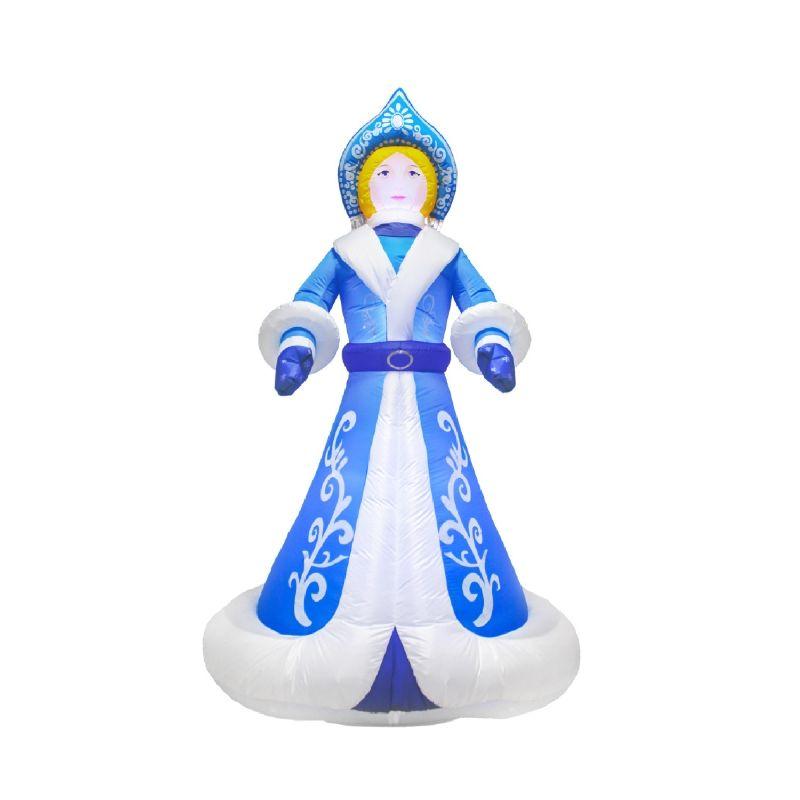 Фигура надувная 3D "Снегурочка" 300см внутренняя подсветка 9LED компрессор с адаптером 12В IP44 Neon-Night 511-056