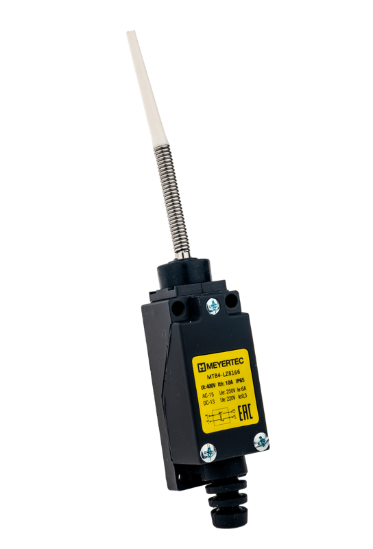Выключатель концевой 6 A NO+NC IP65 пружинный с диэлектриком на отклонение MTB4-LZ8166 ОВЕН 51730