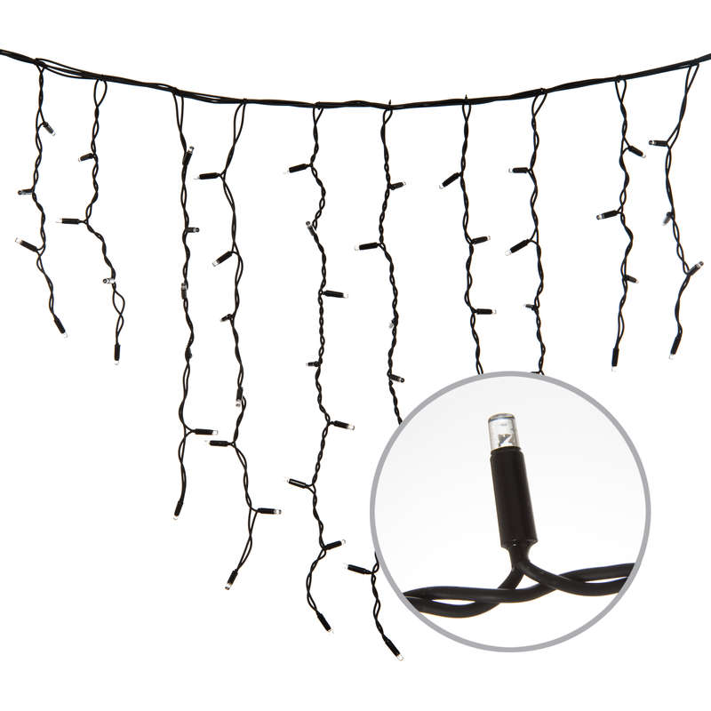 Гирлянда "Бахрома" светодиодная ULD-B3010-200/TBK MULTI IP67 с эффектом мерцания Uniel UL-00003933