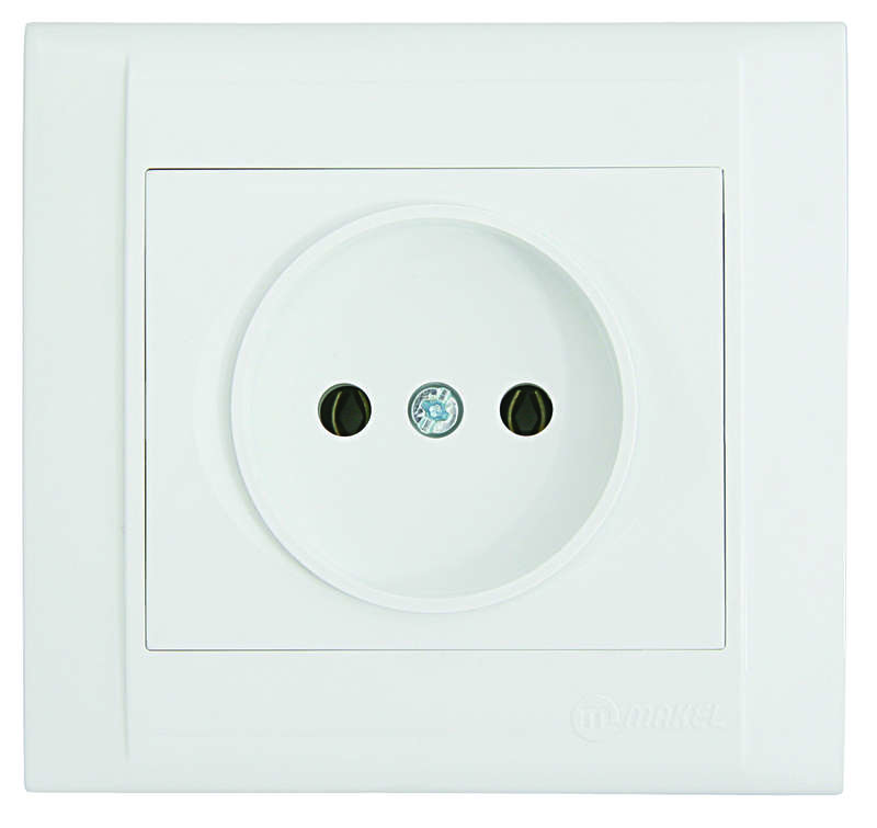 Розетка СП Defne 16А IP20 без заземл. бел. Makel 42001022