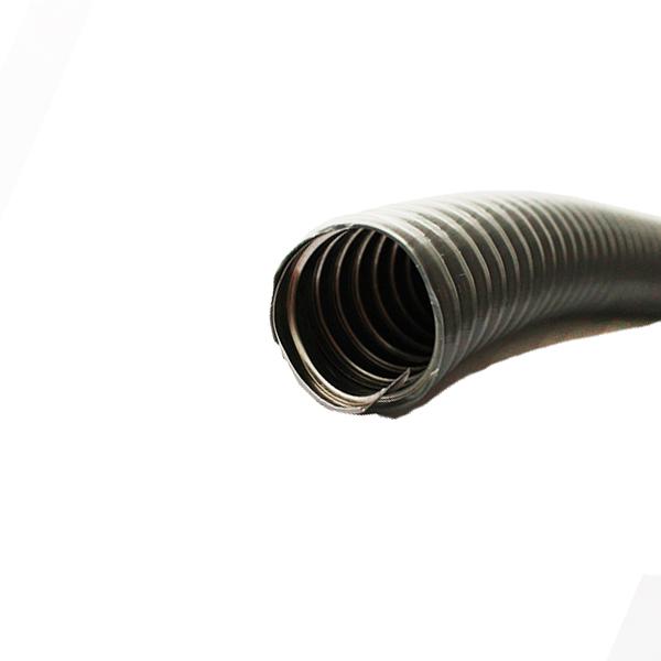 Металлорукав в ПВХ изоляции d38мм без протяжки сер. (уп.20м) Урал Пак МР-1001738-020