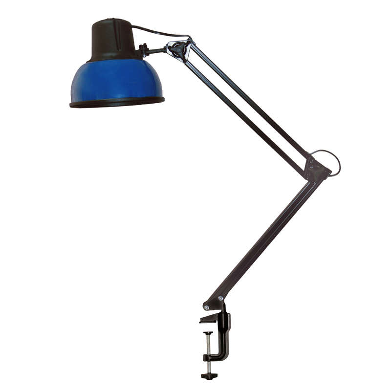 Светильник Бета-К настол. на струбцине 60Вт без лампы ЛОН Е27 син. Трансвит 000000000087