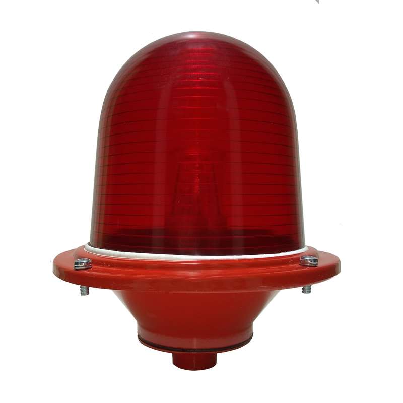 Светильник светосигнальный ЗОМ-А с лампой Пермь 85-240В AC/DC красн. Световод ЗГ.016.01