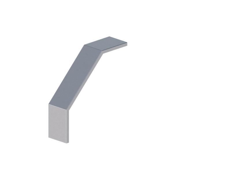 Крышка для угла внешнего 90град. осн.100 сталь 1мм ЛМсК-90Н цУТ1.5 гор. оцинк. СОЭМИ Н0121430122