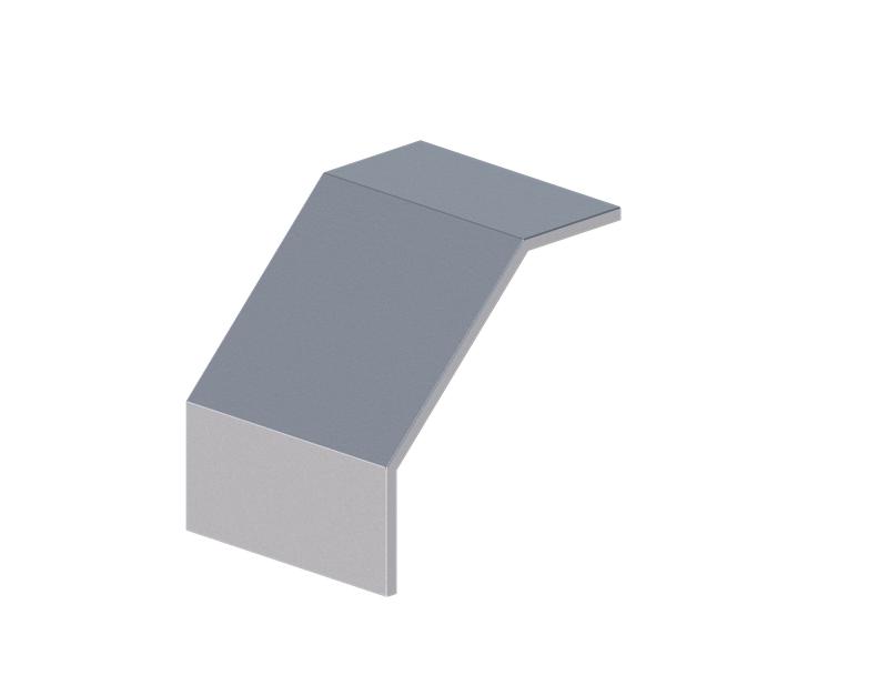 Крышка для угла внешнего 90град. осн.300 сталь 1мм ЛМсК-90Н цУТ1.5 гор. оцинк. СОЭМИ Н0121430125