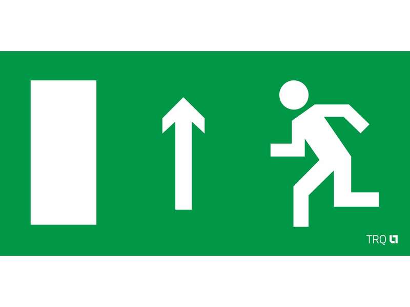 Пиктограмма "Выход прямо левосторонний" ПЭУ 093 135х260 SIRAH IP65 СТ 2502002750