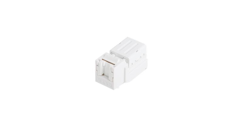 Модуль-вставка Keystone кат.6 (класс E) 250МГц RJ45/8P8C FT-TOOL/110/KRONE T568A/B неэкран. со шторк. бел.NIKOMAX NMC-KJUE2-ST-WT