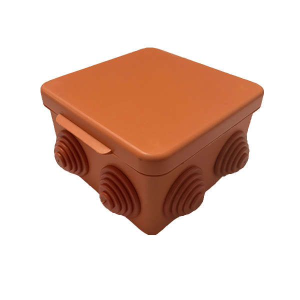 Коробка распределительная ОП 80х80х55мм IP54 негорюч. оранж. ГУСИ С3В87 Нг Евро