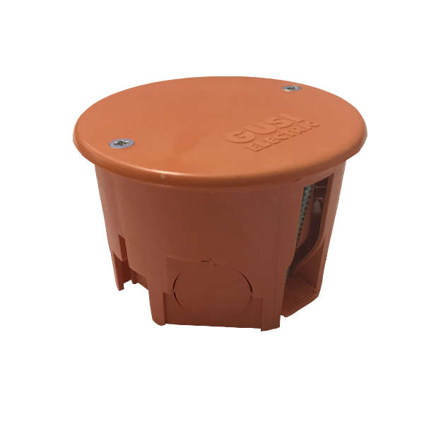 Коробка распределительная СП 68х45мм IP20 для полых стен негорюч. кругл. оранж. ГУСИ С3В70КГ Нг Евро