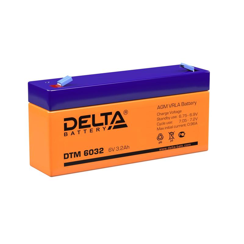 Аккумулятор UPS 6В 3.2А.ч DTM 6032 Delta 4614010050015