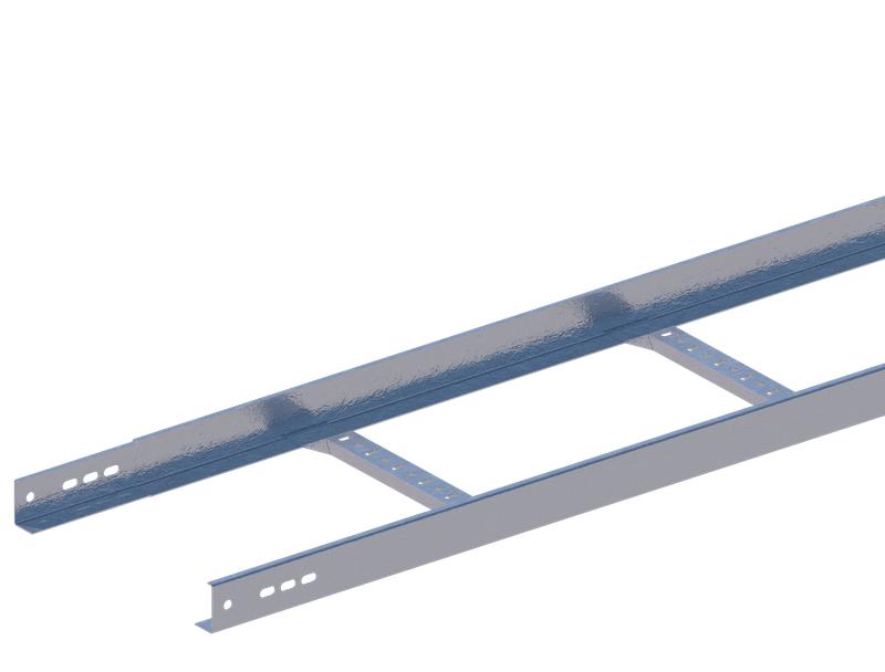 Лоток лестничный 300х50 L2000 сталь 1.5мм НЛ30-П1.87 цУТ1.5 гор. оцинк.СОЭМИ Н0111113441