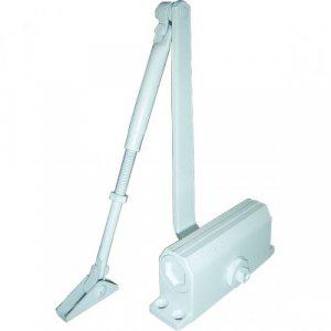 Доводчик установочный двухскоростной E-605 для дверей весом до 120кг бел. 070114