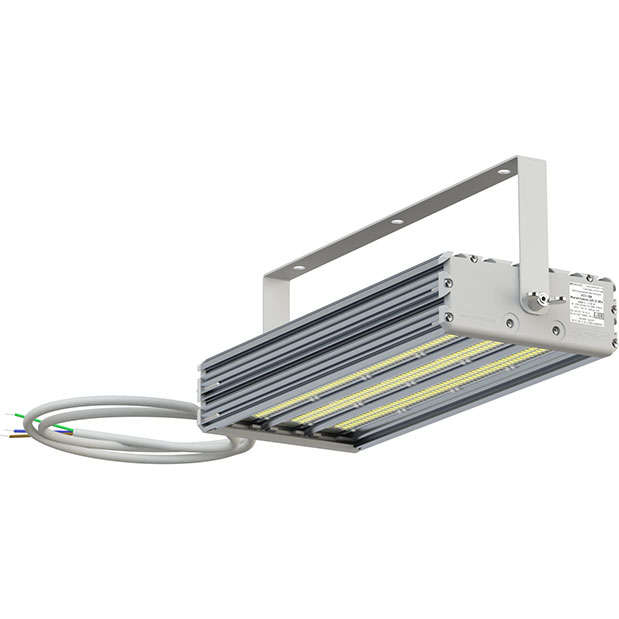 Светильник светодиодный взрывозащ. УСС-90 Магистраль Ш1-2 2Ex 4000К IP67 крепление скоба ФОКУС USS01-090O0DDF02F06000