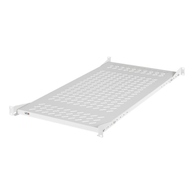 Полка стационарная 19дюйм 437х860мм для шкафа и стойки Г=1000мм сер. NIKOMAX TLK-SHFC-860F-GY