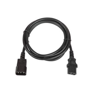 Кабель питания разъем C14 IEC 60320/разъем C13 IEC 60320 3х0.75кв.мм 250В 6А 1.8м черн. NIKOMAX TLK-PCM06-018