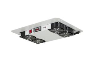 Блок вентиляторный на 4 вентилятора с терморегулятором и датчиком сер. NIKOMAX TLK-FAN4-TERM-GY