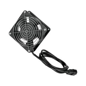 Блок вентиляторный для настенных шкафов TWS и TWI глубиной 350мм 1 вентилятор со шнуром питания черн. NIKOMAX TLK-FAN1-BK