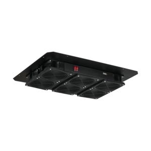 Блок вентиляторный для напольных шкафов TFR TFL 6 вентиляторов нижние решетки пластиковые с фильтром без шнура питания черн. NIKOMAX TLK-FAN6-F-BK