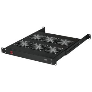 Полка вентиляторная 19дюйм 1U 6 вентиляторов Г520мм без шнура питания черн. NIKOMAX TLK-VP6-BK
