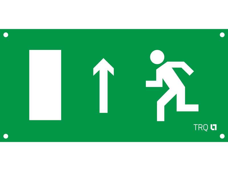 Пиктограмма "Выход прямо левосторонний/правосторонний" ПЭУ 093/094 260х130 РС-M MIZAR STANDARD (уп.2шт) СТ 2502002880