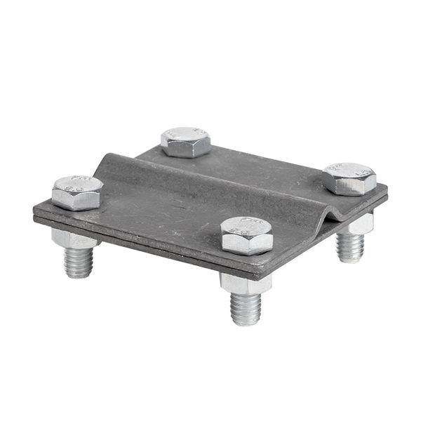 Зажим универсальный полоса-прут П-40 (4 отверстия пластина 70х70мм) HZ EKF lp-55922