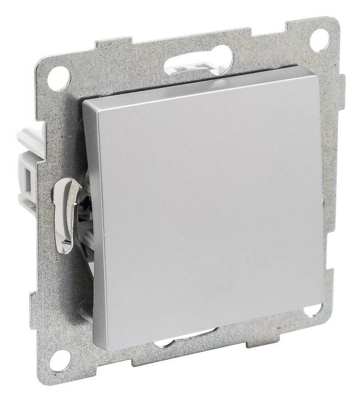 Выключатель 1-кл. СП Ugra 10А 250В механизм серебр. GUSI С11В1-004