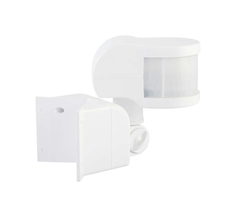 Датчик движения DD-06 настенный/угловой 270град. 1200Вт 10-420с 12м 3-2000Лк IP44 бел. Duwi 25828 5