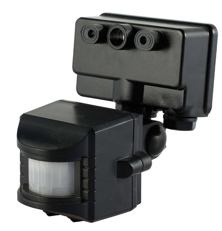 Датчик движения DDF-01 для прожектора 180град. 1200Вт 5-600с 2-12м 3-2000Лк IP44 черн. Duwi 25830 8