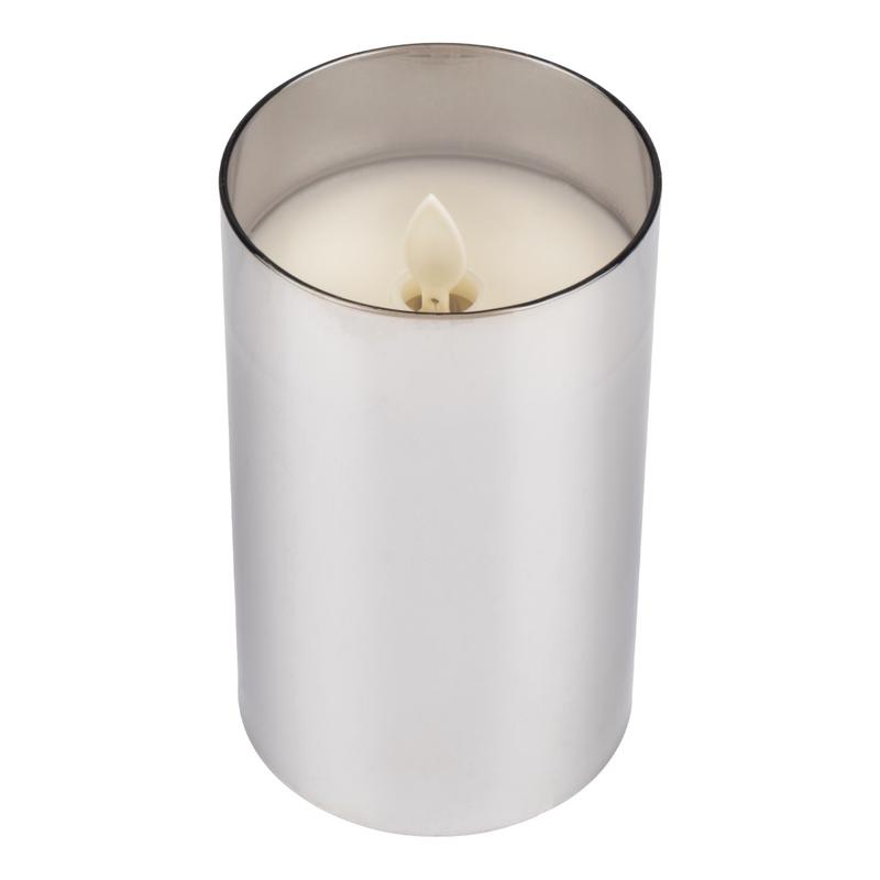 Свеча декоративная CL7-SET3-sr с пультом 3хAAA для каждой свечи (не в компл.) серебр. (уп.3шт) ФАZА 5018792