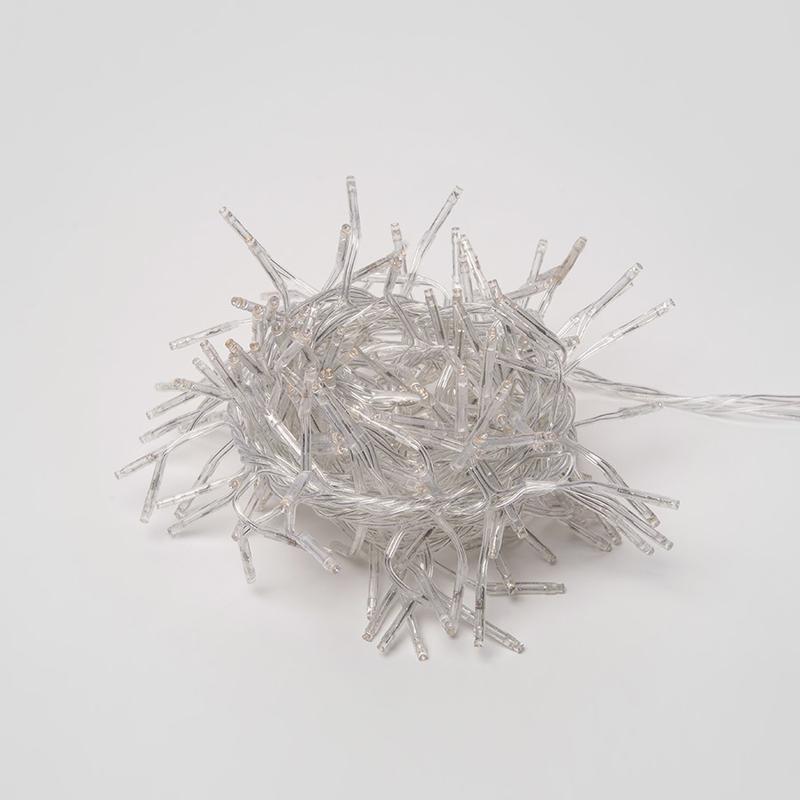 Гирлянда светодиодная ULD-S0300-200/DTA WARM WHITE IP20 FIRECRACKER с контроллером «Фейерверк» 3м тепл. бел. свет провод прозр. Uniel UL-00005477