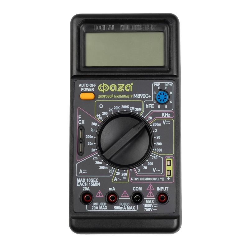 Мультиметр цифровой M890G+ ФАZА 5008854