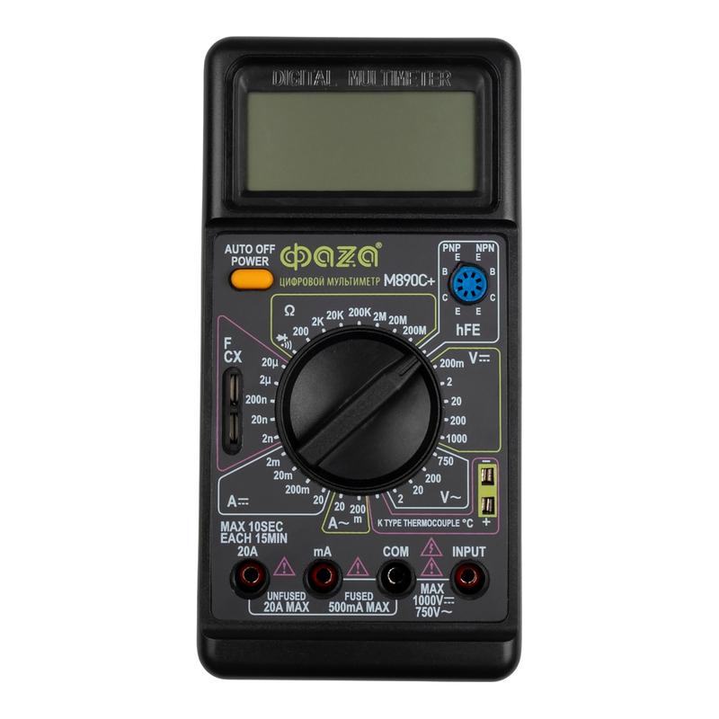 Мультиметр цифровой M890C+ ФАZА 5008816