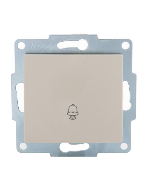 Механизм кнопки звонка 1-кл. 1п СП Karina 10А IP20 крем. LEZARD 707-0388-103