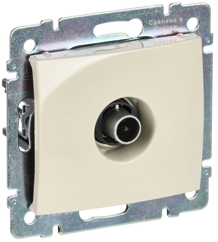 Розетка телевизионная оконечная TV СП Valena 10дБ 2400МГц механизм сл. кость IEK 774330