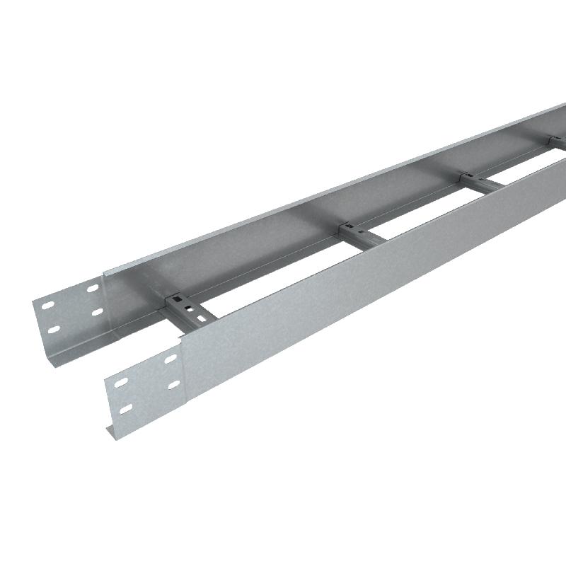 Лоток лестничный 200х100 L3000 сталь 1.5мм "БЫСТРЫЙ МОНТАЖ" LLS100-200-1.5-3000 HD КМ LO0078