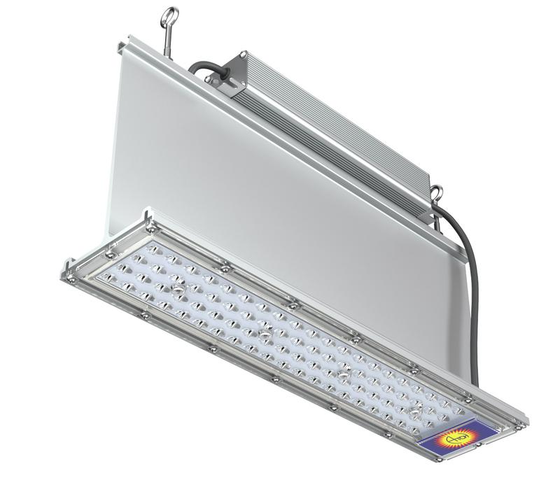 Светильник светодиодный АТ-ДСП-02-200-Д-220VAC Rail 200Вт 5000К IP65 25000лм 220В 800х210х90мм CREE угол 1/2 яркости светодиода 120град. КСС Д промышленный бел. АТОН АТДСП02200Д