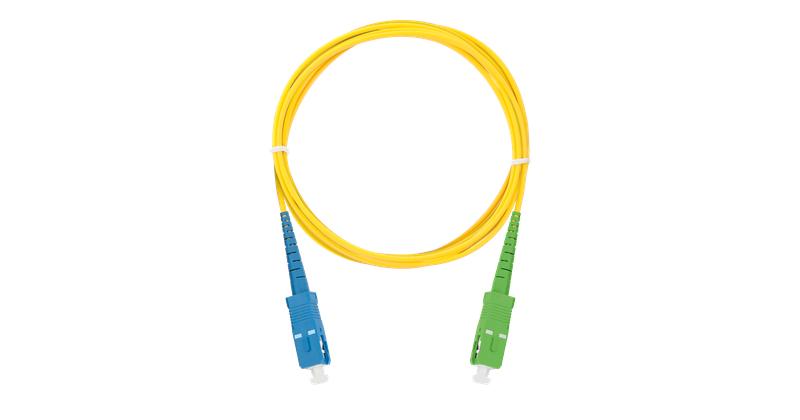 Шнур волоконно-оптический переходной одномод. 9/125мкм стандарта OS2 SC/UPC-SC/APC одинарный LSZH нг(A)-HFLTx 2мм желт. 2м NIKOMAX NMF-PC1S2C2-SCU-SCA-002