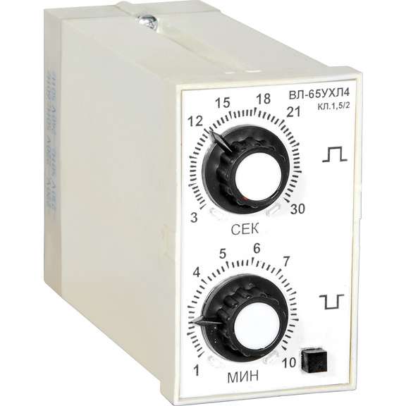 Реле времени ВЛ-65 110/220В импульс. 1-10с пауза 1-10с A8011-76912073