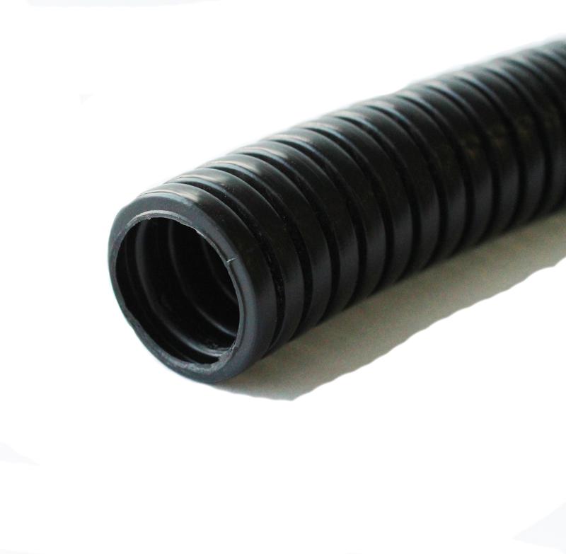 Труба гофрированная легкая d25мм с протяжкой безгалоген. трудногорючая (FRHF) (уп.75м) Урал Пак ГФ-4100025-075