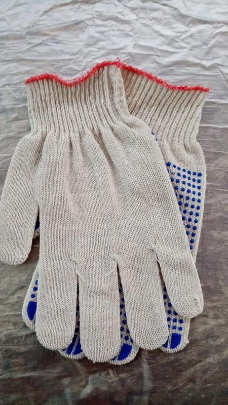 Перчатки х/б с ПВХ Люкс 42г ТОЧКА (пара) ЛЮКС-42-Т