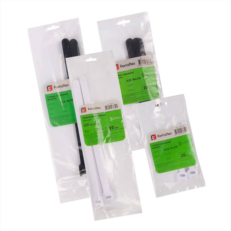 Хомут-липучка КСВ 16х210 черн. Fortisflex 59468