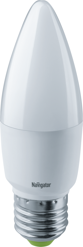 Лампа светодиодная 61 329 NLL-C37-8.5-230-6.5K-E27-FR 8.5Вт свеча матовая 6500К холод. бел. E27 730лм 176-264В Navigator 61329