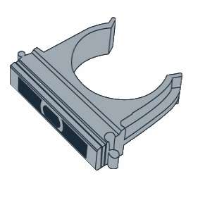 Держатель для труб (клипса) d25мм T-Plast 55.05.002.0003